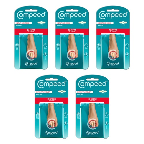 Compeed Toes Blister Plasters 8 Pack Bundle of 5