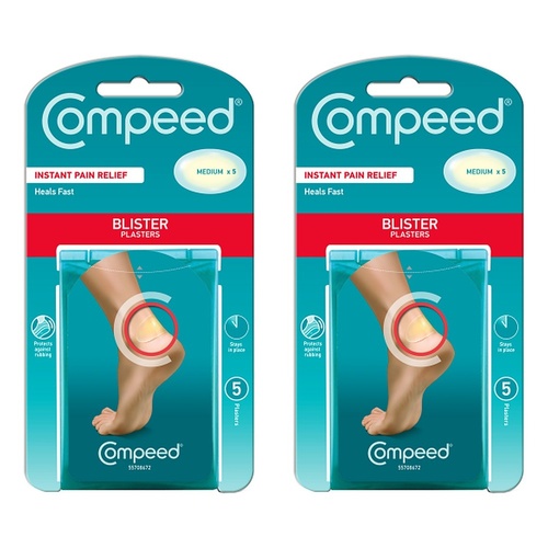 Compeed Blister Plasters Medium 5 Pack Bundle of 2