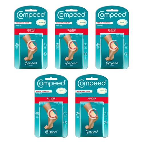 Compeed Blister Plasters Medium 5 Pack Bundle of 5