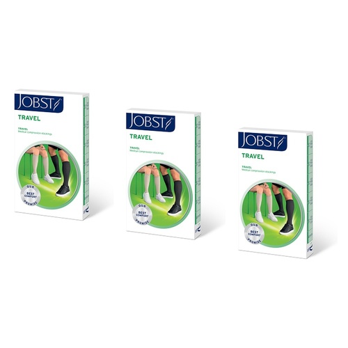 JOBST Travel Compression Sock 15-20mmHg Knee High Black Size 5 Pack of 3