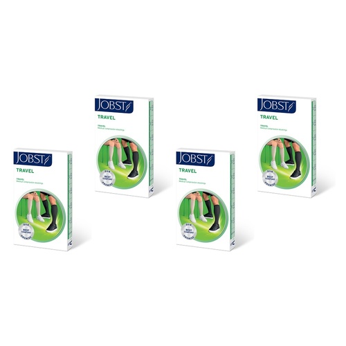 JOBST Travel Compression Sock 15-20mmHg Knee High Black Size 5 Pack of 4