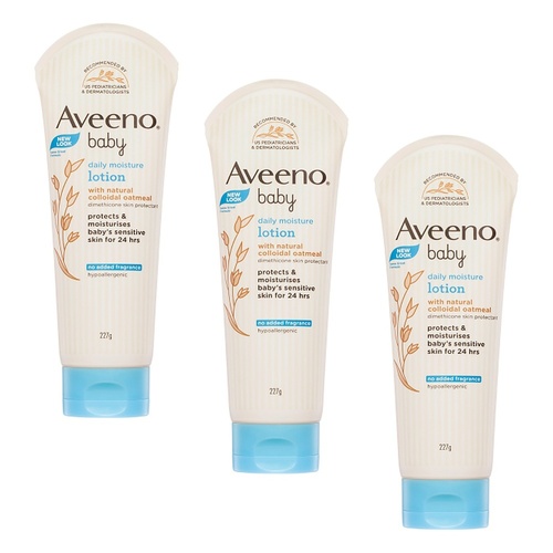Aveeno Baby Daily Moisture Lotion 227g Pack of 3