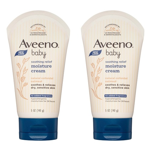 Aveeno Baby Soothing Relief Moisture Cream 140g Pack of 2