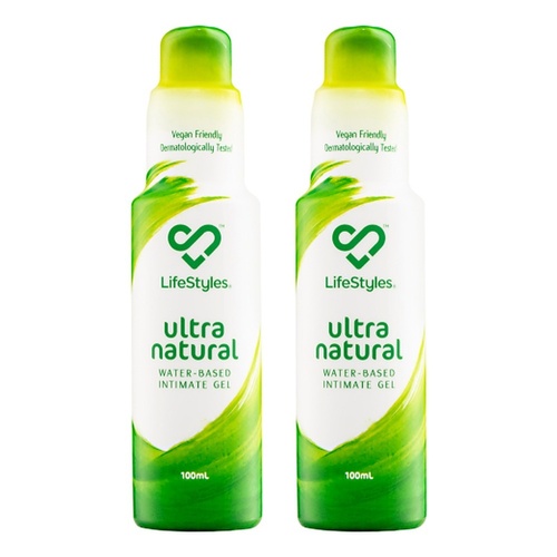 LifeStyles Ultra Natural Lubricant 100mL Pack of 2