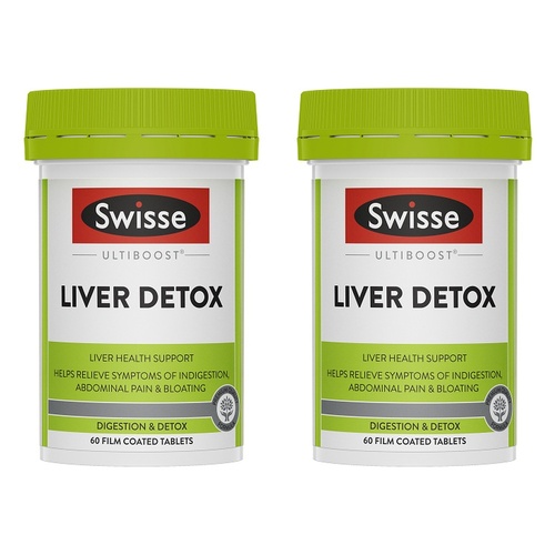 Swisse Ultiboost Liver Detox 60 Tablets Pack of 2
