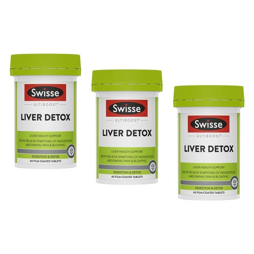 Swisse Ultiboost Liver Detox 60 Tablets Pack of 3