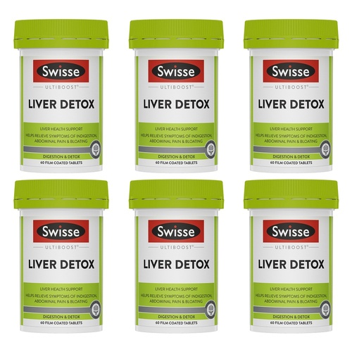 Swisse Ultiboost Liver Detox 60 Tablets Pack of 6