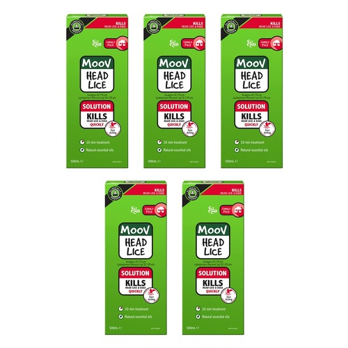 Ego Moov Head Lice Solution 500mL Pack of 5