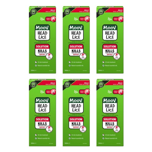 Ego Moov Head Lice Solution 500mL Pack of 6