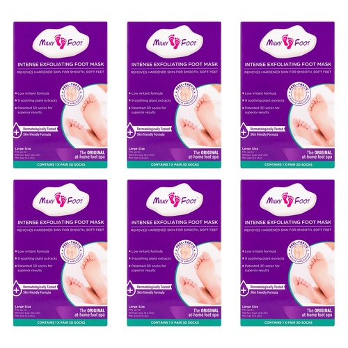 Milky Foot Exfoliating Foot Pads Large Pack of 6