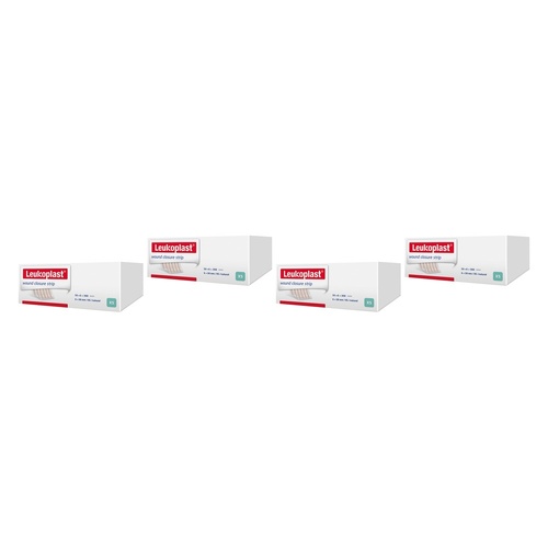 Leuko Leukosan Adhesive Wound Closure Strips 0.6cm x 3.8cm 50 Pack Bundle of 4