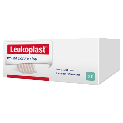 Leuko Leukosan Adhesive Wound Closure Strips 0.6cm x 3.8cm 50 Pack