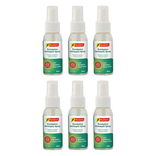Bosisto's Eucalyptus Antiseptic Spray 55mL Pack of 6
