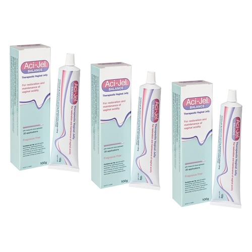Aci-Jel Balance Vaginal Gel 100g Pack of 3