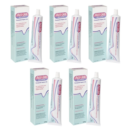 Aci-Jel Balance Vaginal Gel 100g Pack of 5