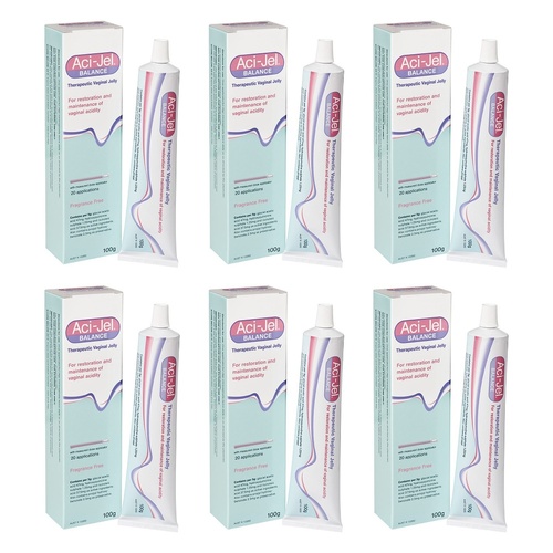 Aci-Jel Balance Vaginal Gel 100g Pack of 6