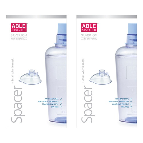 Able Spacer with Small Whistle Mask Pack of 2
