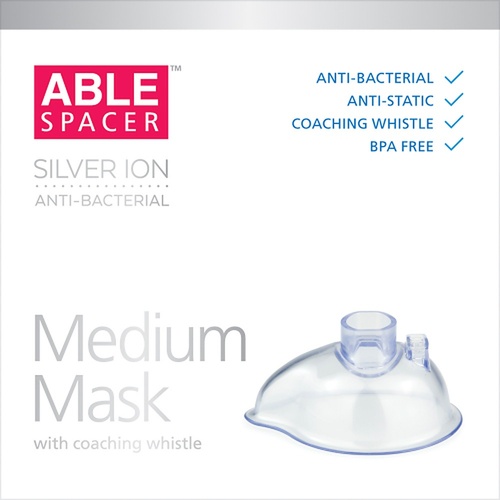Able Spacer Medium Mask with Coaching Whistle