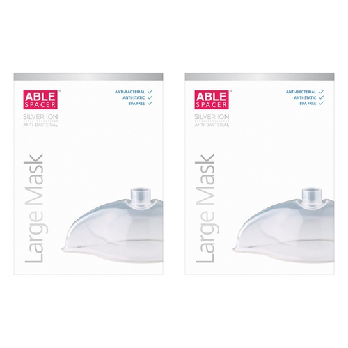 Able Spacer Antibacterial Large Mask Pack of 2