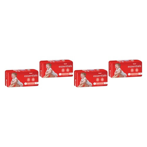 Huggies Essentials Nappies Size 5 (up to 18kg) 44 Pack x 4 Bundle of 4