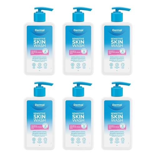 Dermal Therapy Sensitive Skin Wash 1L Pack of 6