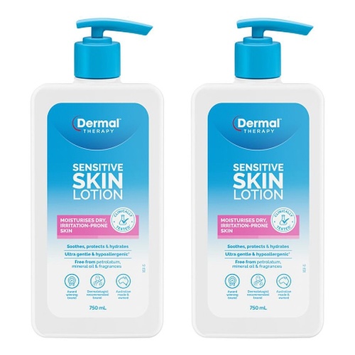 Dermal Therapy Sensitive Skin Lotion 750mL Pack of 2