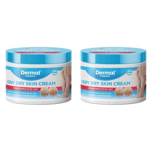 Dermal Therapy Very Dry Skin Cream Tub 250g x 3 Bundle of 2