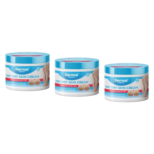 Dermal Therapy Very Dry Skin Cream Tub 250g x 3 Bundle of 3