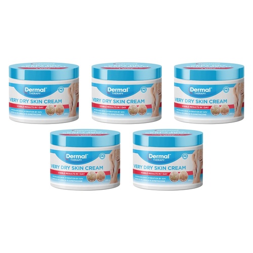 Dermal Therapy Very Dry Skin Cream Tub 250g x 3 Bundle of 5