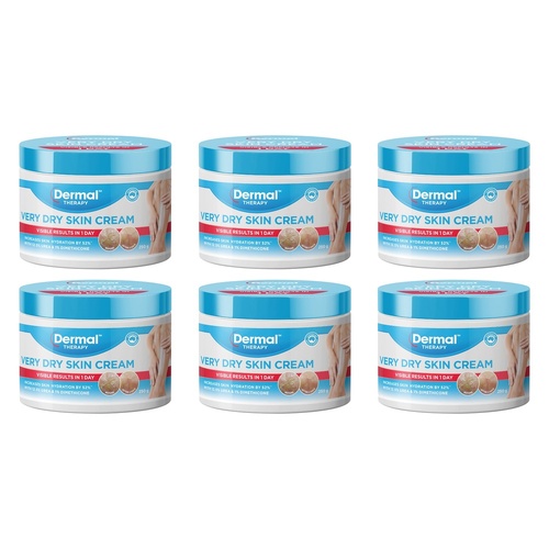 Dermal Therapy Very Dry Skin Cream Tub 250g x 3 Bundle of 6