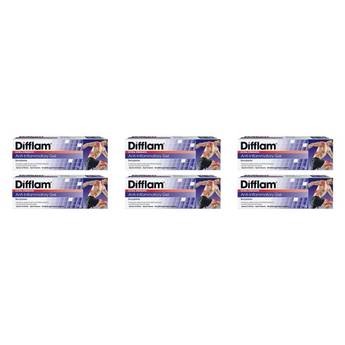 Difflam Extra Strength Anti-Inflammatory Gel, 75g Pack of 6