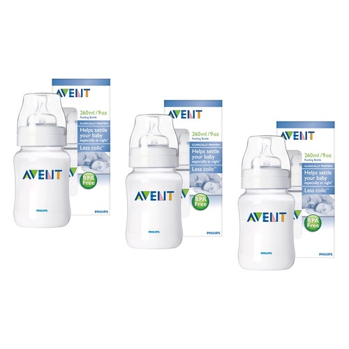 Philips Avent PP Feeding Bottle Single 260mL Pack of 3