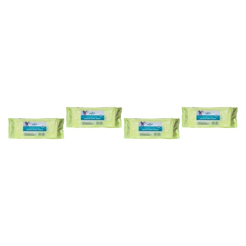 Wotnot Naturals 100% Natural Baby Wipes 70 Pack Bundle of 4