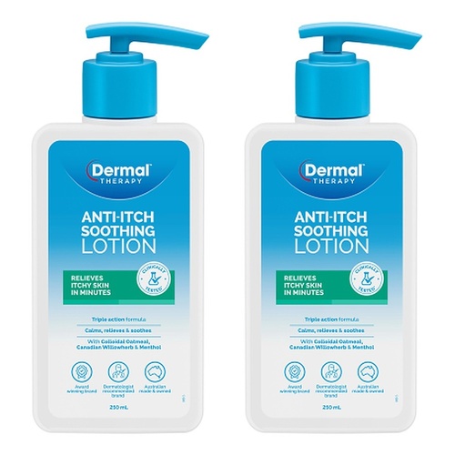 Dermal Therapy Anti-Itch Soothing Lotion 250mL Pack of 2