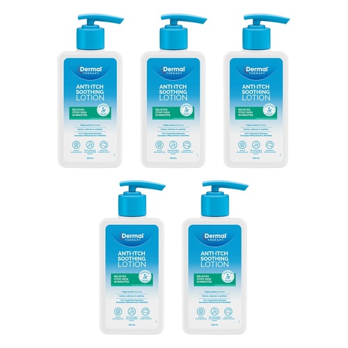 Dermal Therapy Anti-Itch Soothing Lotion 250mL Pack of 5
