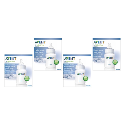Philips Avent Feeding Bottle Twin Pack 260mL Bundle of 4