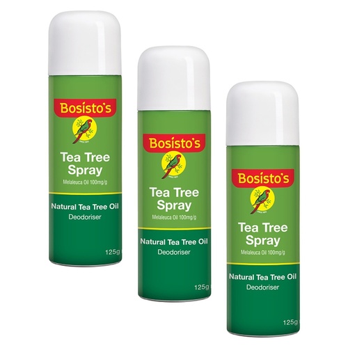 Bosisto's Tea Tree Spray 125g x 3 Bundle of 3