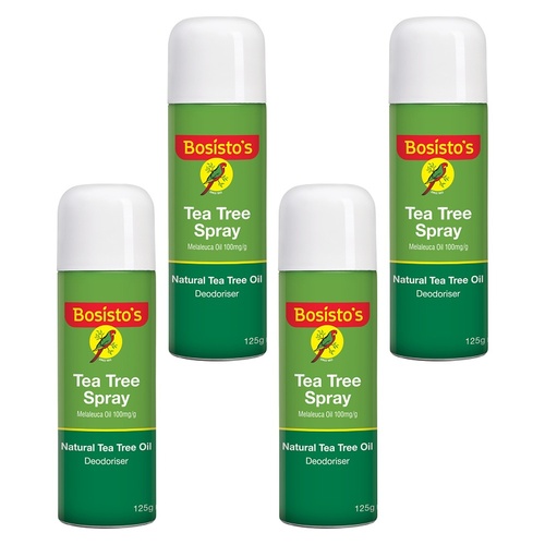 Bosisto's Tea Tree Spray 125g x 3 Bundle of 4