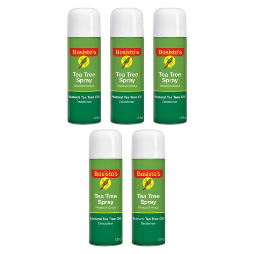Bosisto's Tea Tree Spray 125g x 3 Bundle of 5