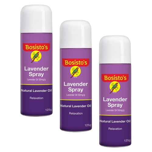 Bosisto's Lavender Spray 125g x 3 Bundle of 3