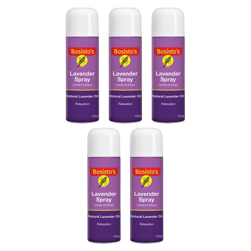 Bosisto's Lavender Spray 125g x 3 Bundle of 5