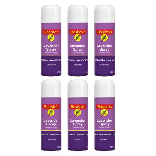Bosisto's Lavender Spray 125g x 3 Bundle of 6