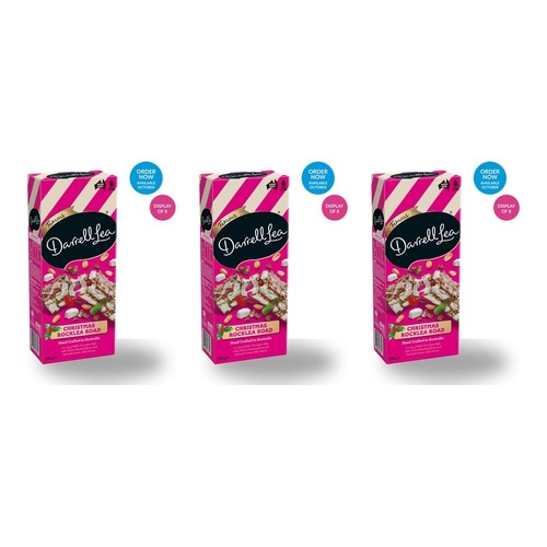 Darrell Lea Christmas Rocklea Road 290g Counter Display of 8 Bundle of 3