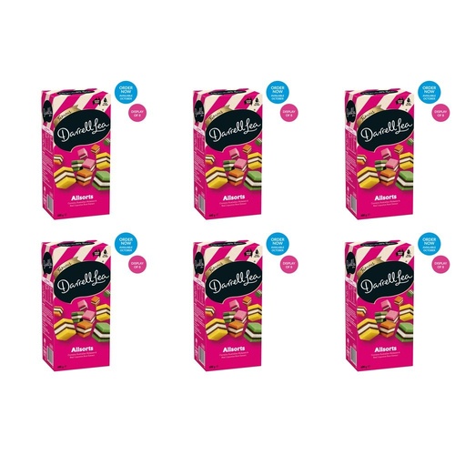 Darrell Lea Allsorts Gift Box 600g Counter Display of 8 Bundle of 6