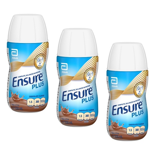 Ensure Plus Chocolate Nutrition Drink 200mL x 30 Bundle of 3