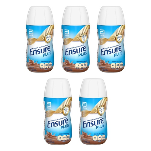 Ensure Plus Chocolate Nutrition Drink 200mL x 30 Bundle of 5