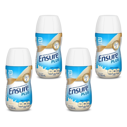 Ensure Plus Vanilla Nutrition Drink 200mL x 30 Bundle of 4