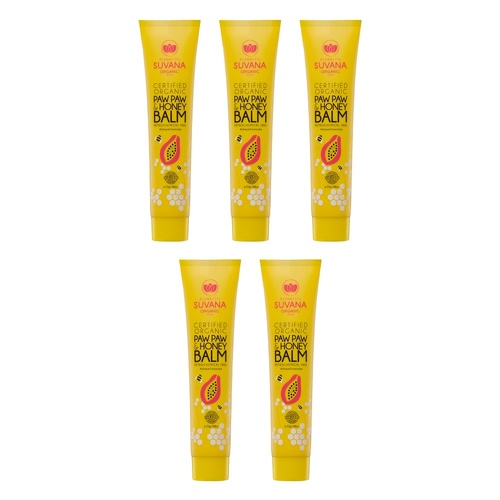 Suvana Organic Paw Paw and Honey Balm 25g Pack of 5