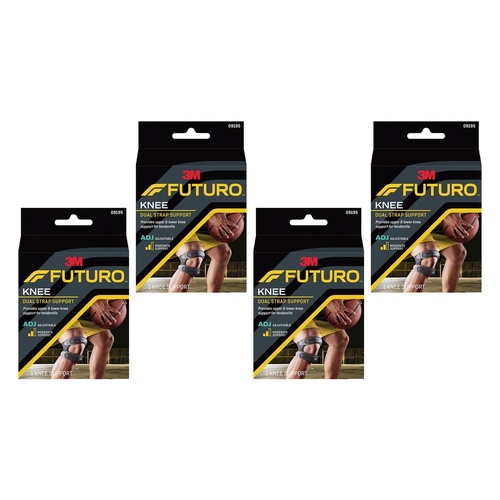 Futuro Dual Strap Knee Support Adjustable Pack of 4