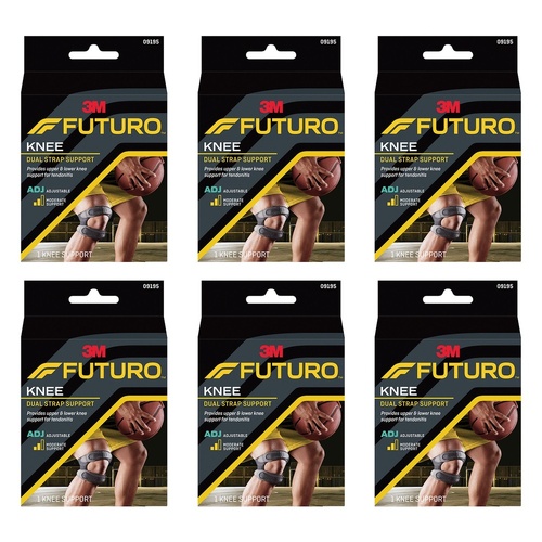 Futuro Dual Strap Knee Support Adjustable Pack of 6